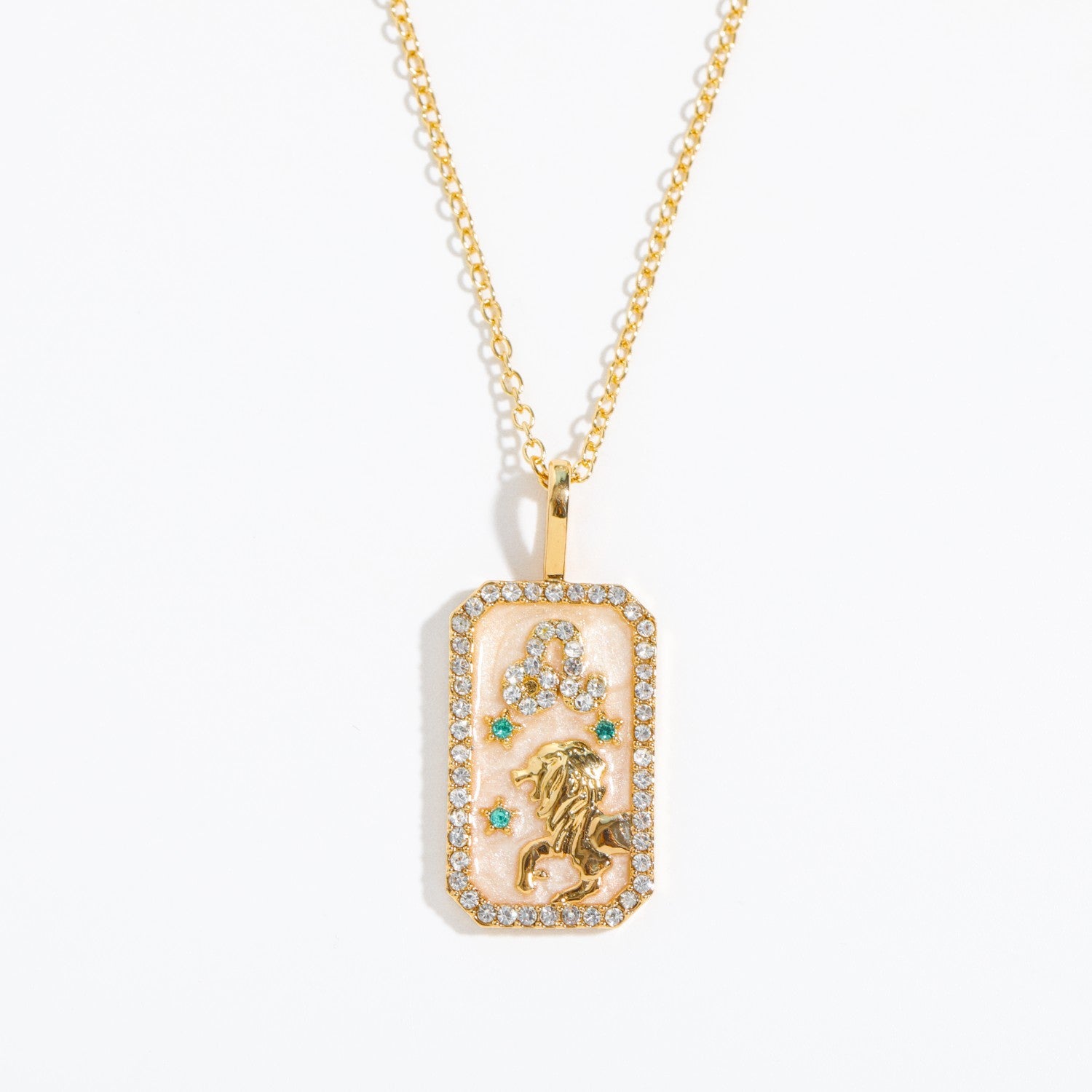 Wholesale of Twelve Constellations Art Retro Style Square Bronze Necklaces
